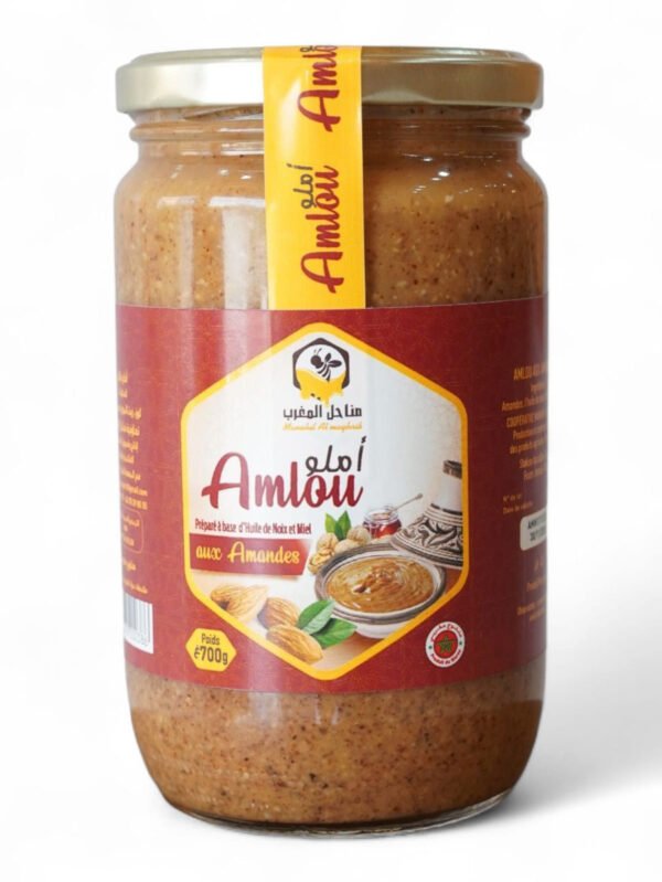 Amlou Huile de noix Et miel pure 700g أملو بزيت الجوز والعسل الحر